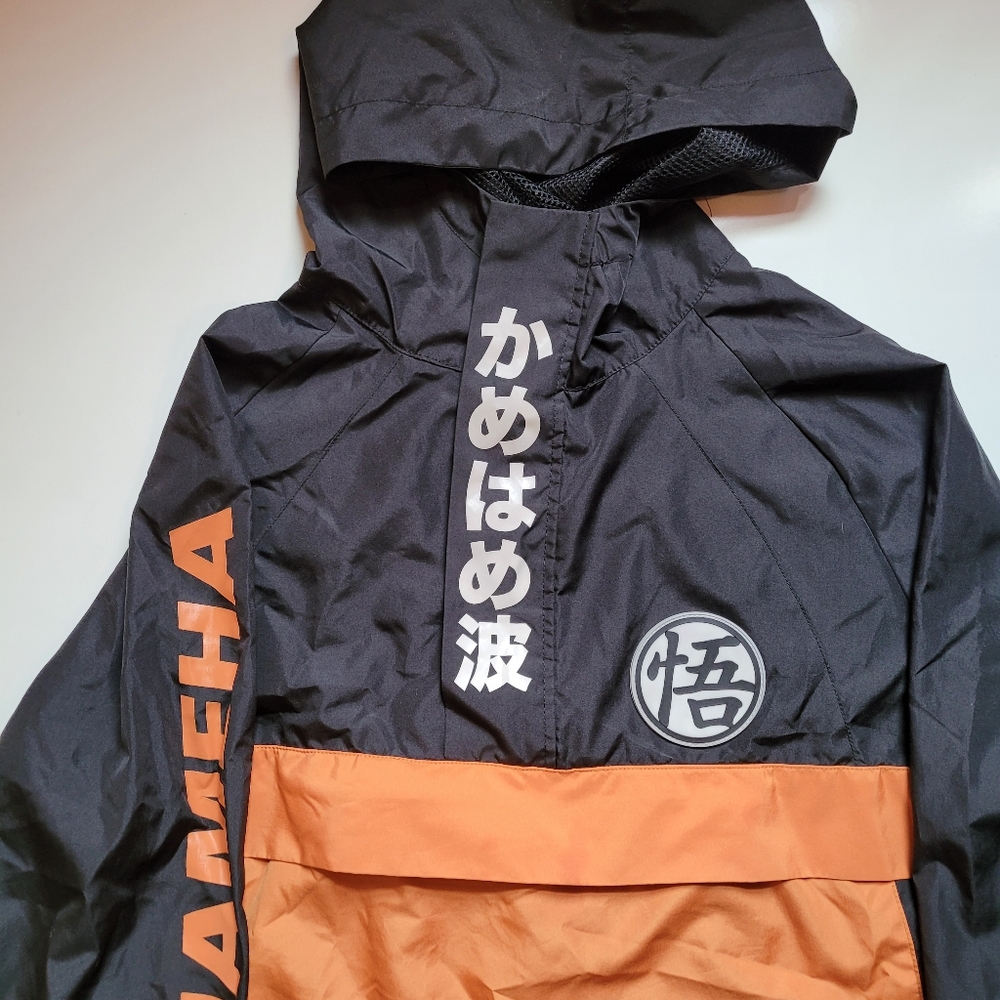 Dragonball Z box lunch pullover windbreaker with hood adult medium